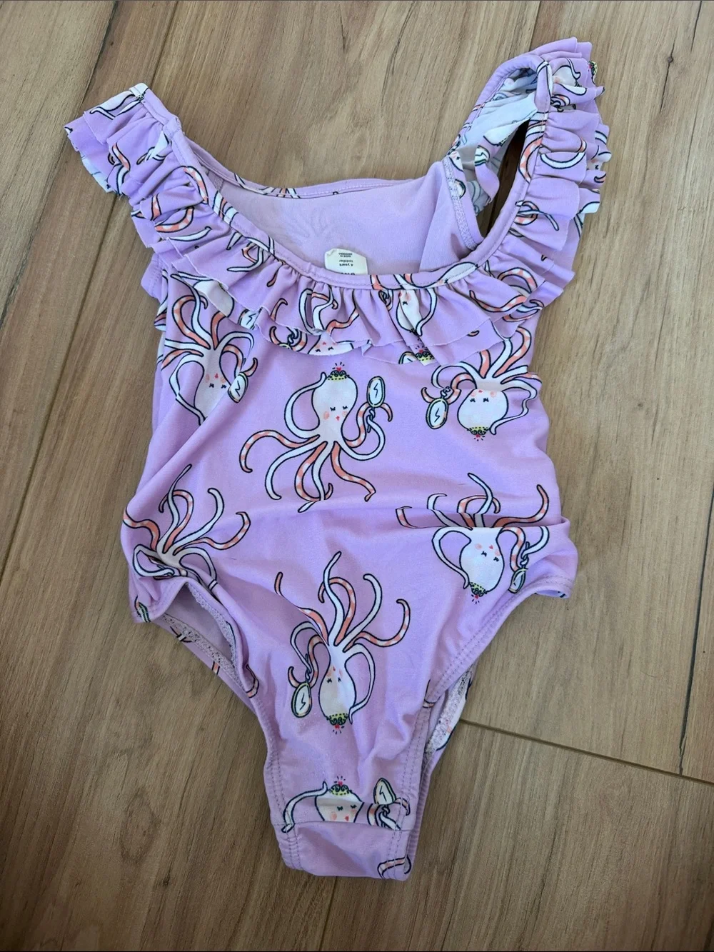 GAP Lavender Octopus Ruffle One-Piece Swimsuit